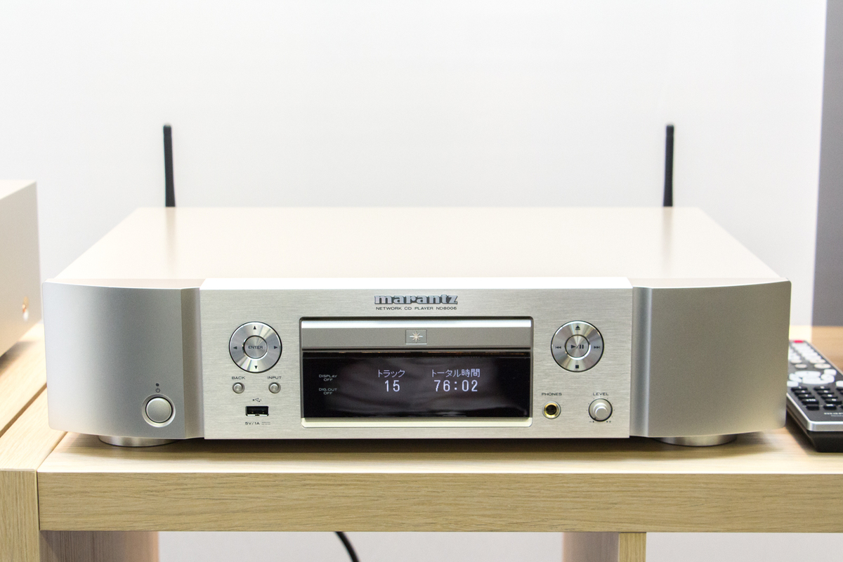 マランツ、ネットワーク/USB-DACにCDプレーヤーを統合した「ND8006