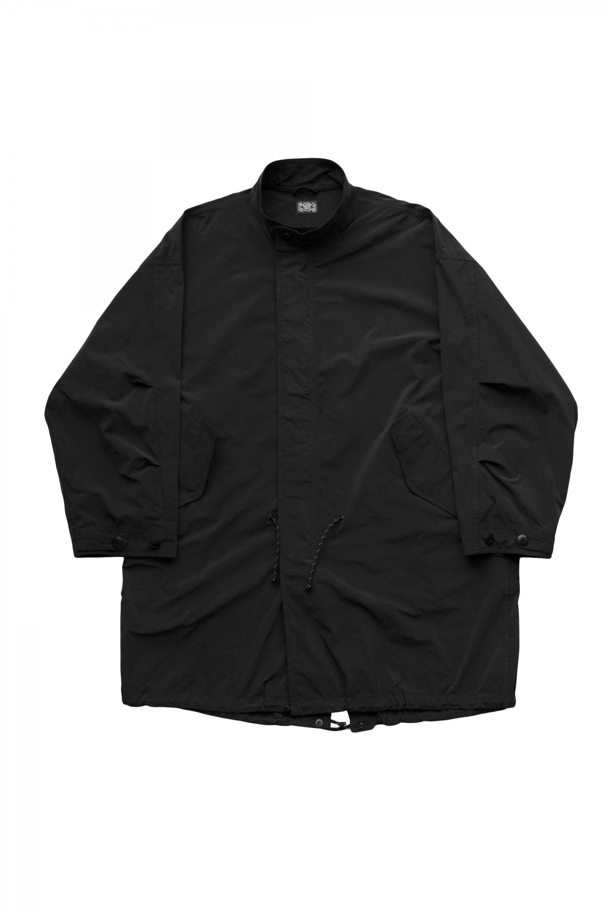 Porter Classic - SUPER NYLON STRETCH MILITARY COAT - BLACK – PHAETON