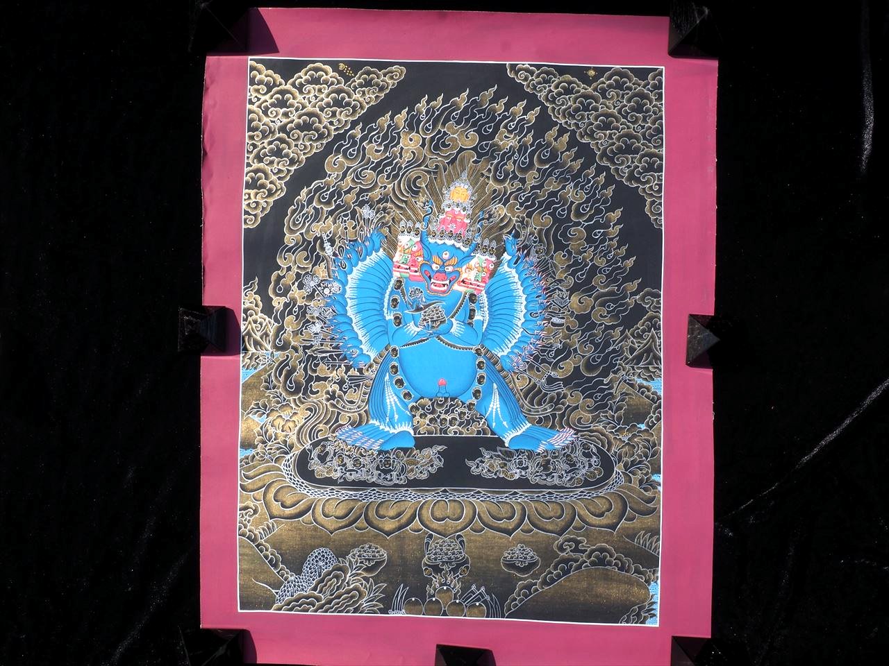 ◇現地より直送！職人による肉筆◇貴重な本物・曼荼羅（マンダラ