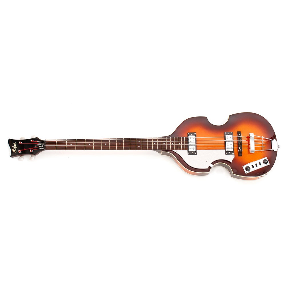 Hofner Ignition Violin Left-Handed Bass Guitar with Case - Sunburst