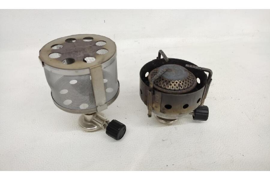 中古)PRIMUS製 P-MB コンパクトバーナーとランタン プリムス P-MB