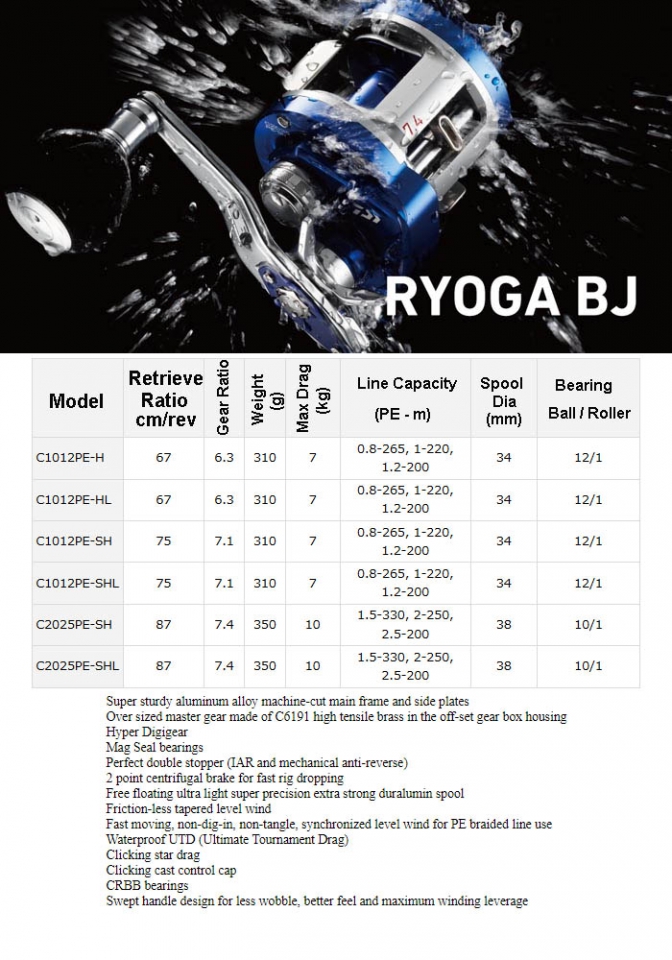 DAIWA RYOGA BAY JIGGING ダイワ リョウガ ベイジギング C2025 PE-SH