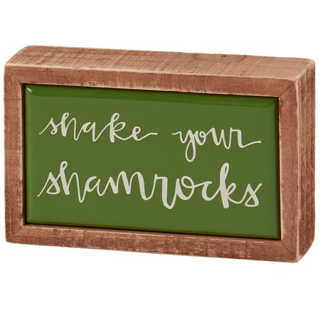 Happy Go Lucky Box Sign Mini | Primitives By Kathy