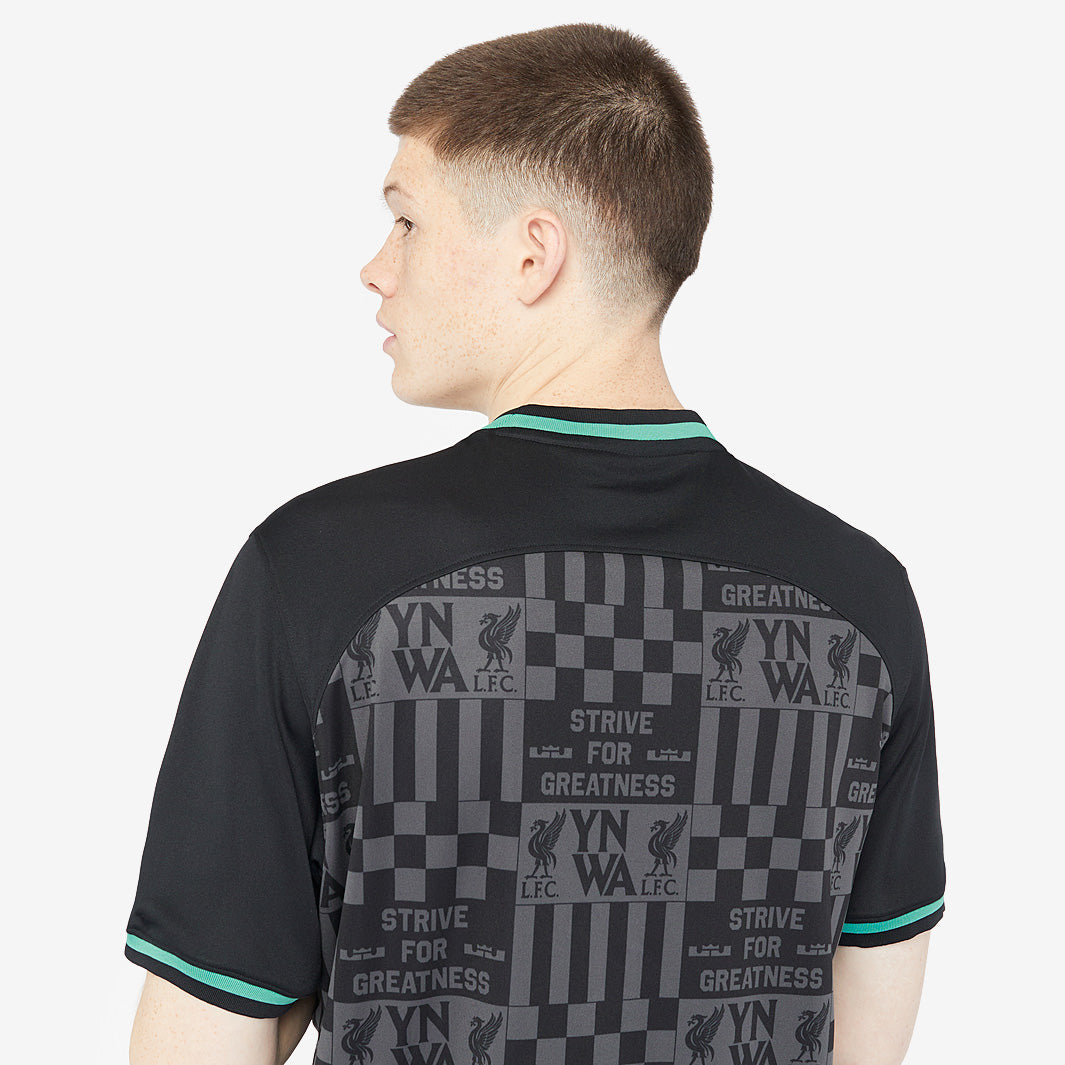 Nike Lebron James x Liverpool Dri-Fit Stadium SS Shirt - Black