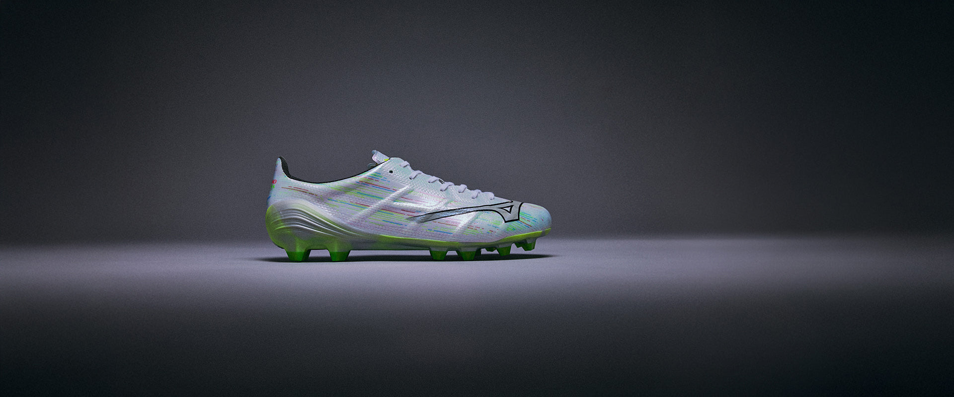 Mizuno Alpha II Elite Made in Japan Firm Ground - White/Silver