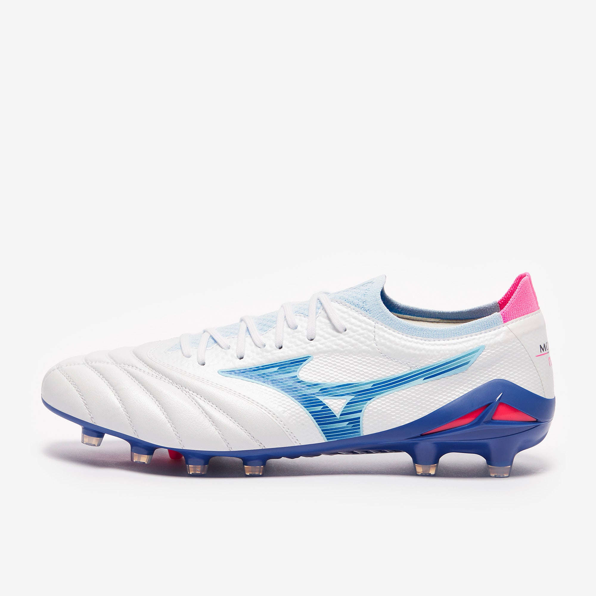 Mizuno Morelia Neo IV Beta Elite Firm Ground - White/Tanager