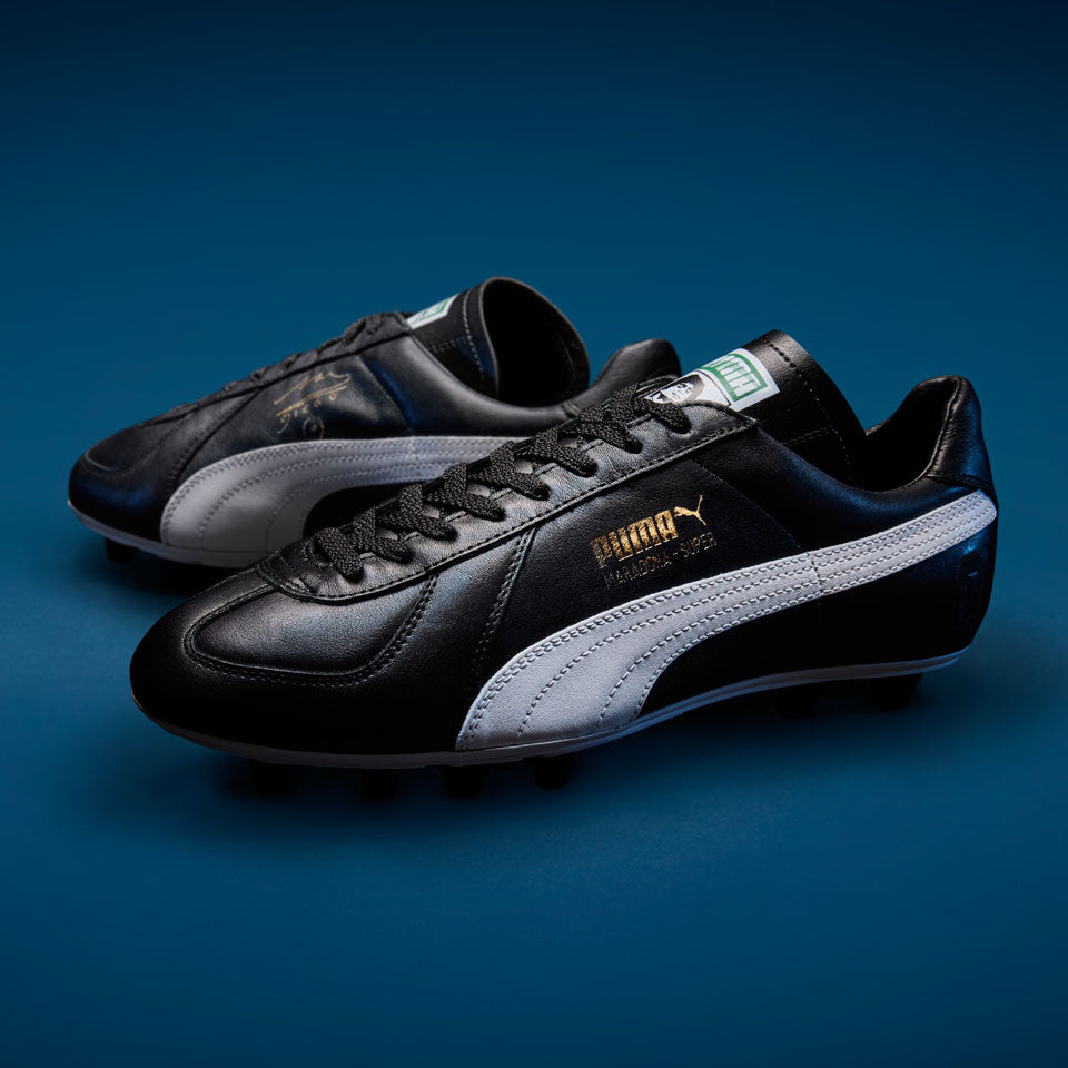 Puma Maradona Super remake FG - Black/White/Team Gold - Mens