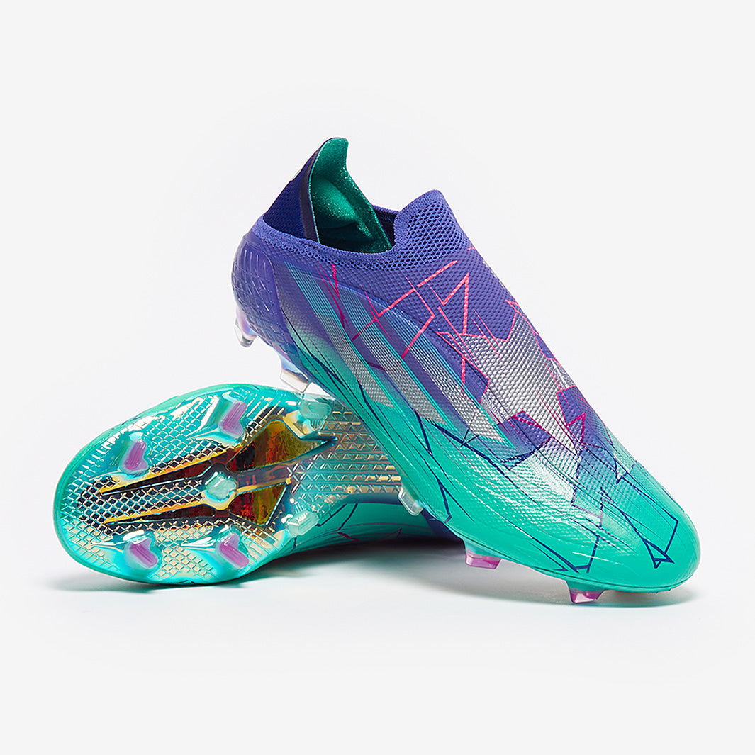 adidas X Speedflow+ FG - Purple Rush/Silver Metallic/Mint Rush