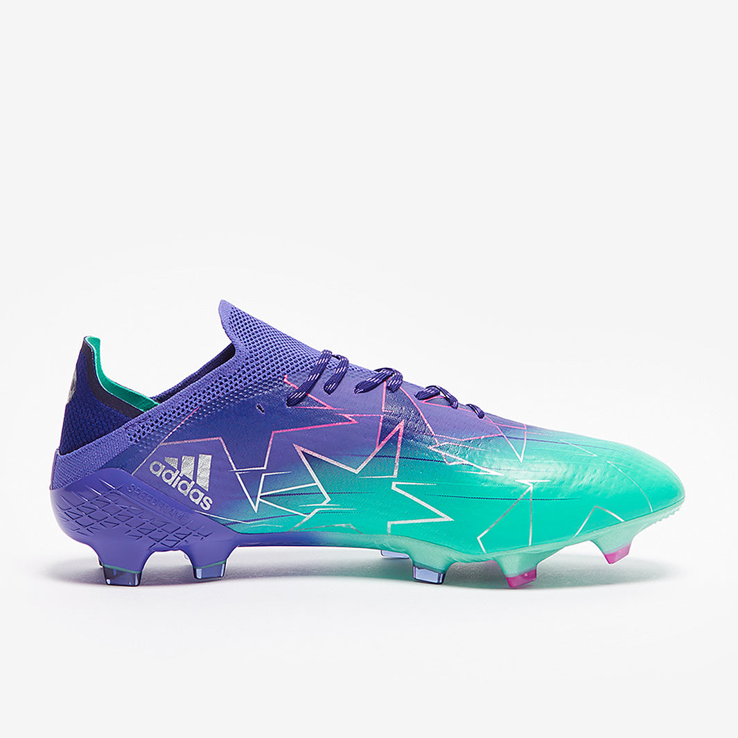 adidas X Speedflow.1 FG - Purple Rush/Silver Metallic/Mint Rush
