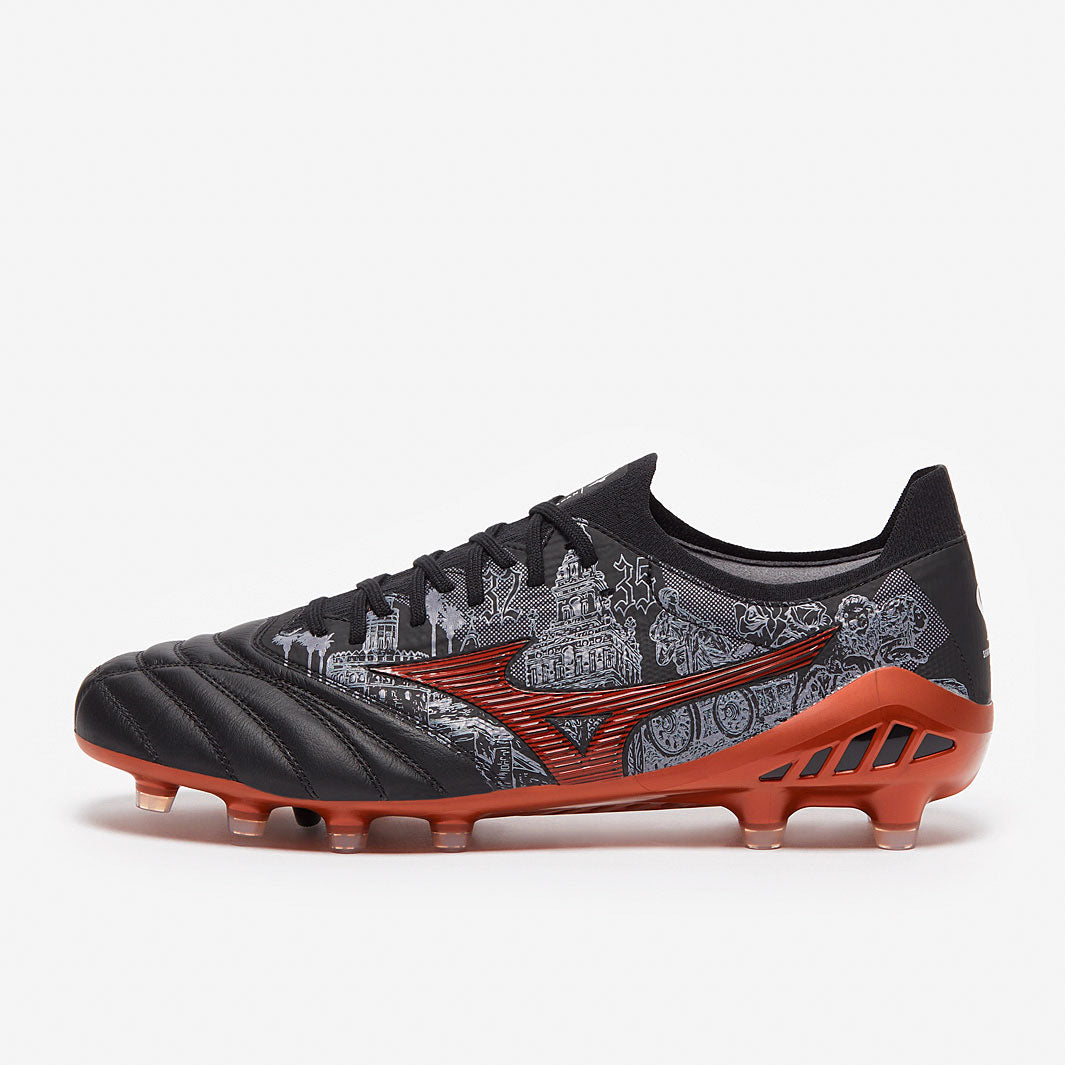 Mizuno Morelia Neo III SR4 Made In Japan - Black/High Risk Red