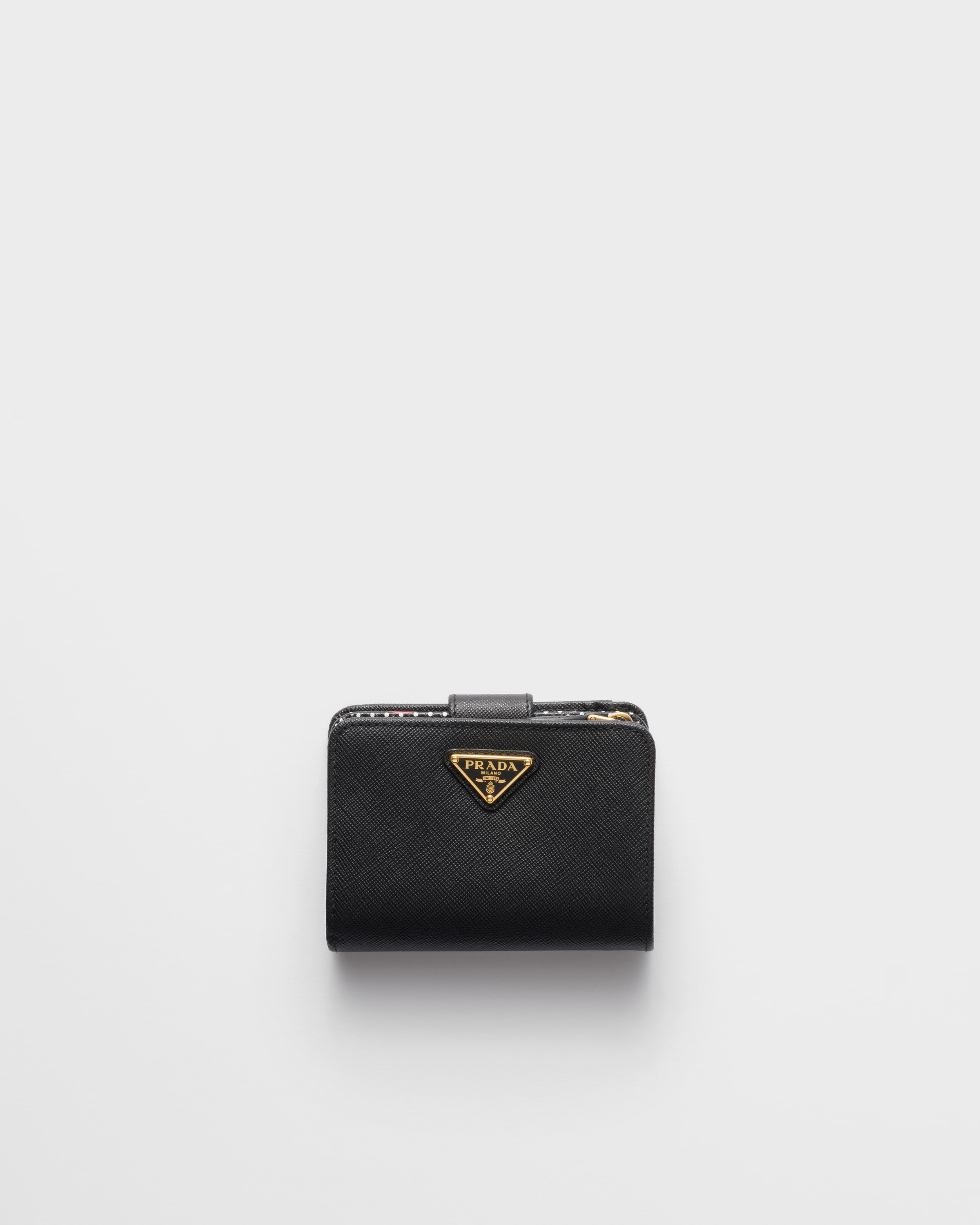 ブラック サフィアーノレザー 財布 | PRADA