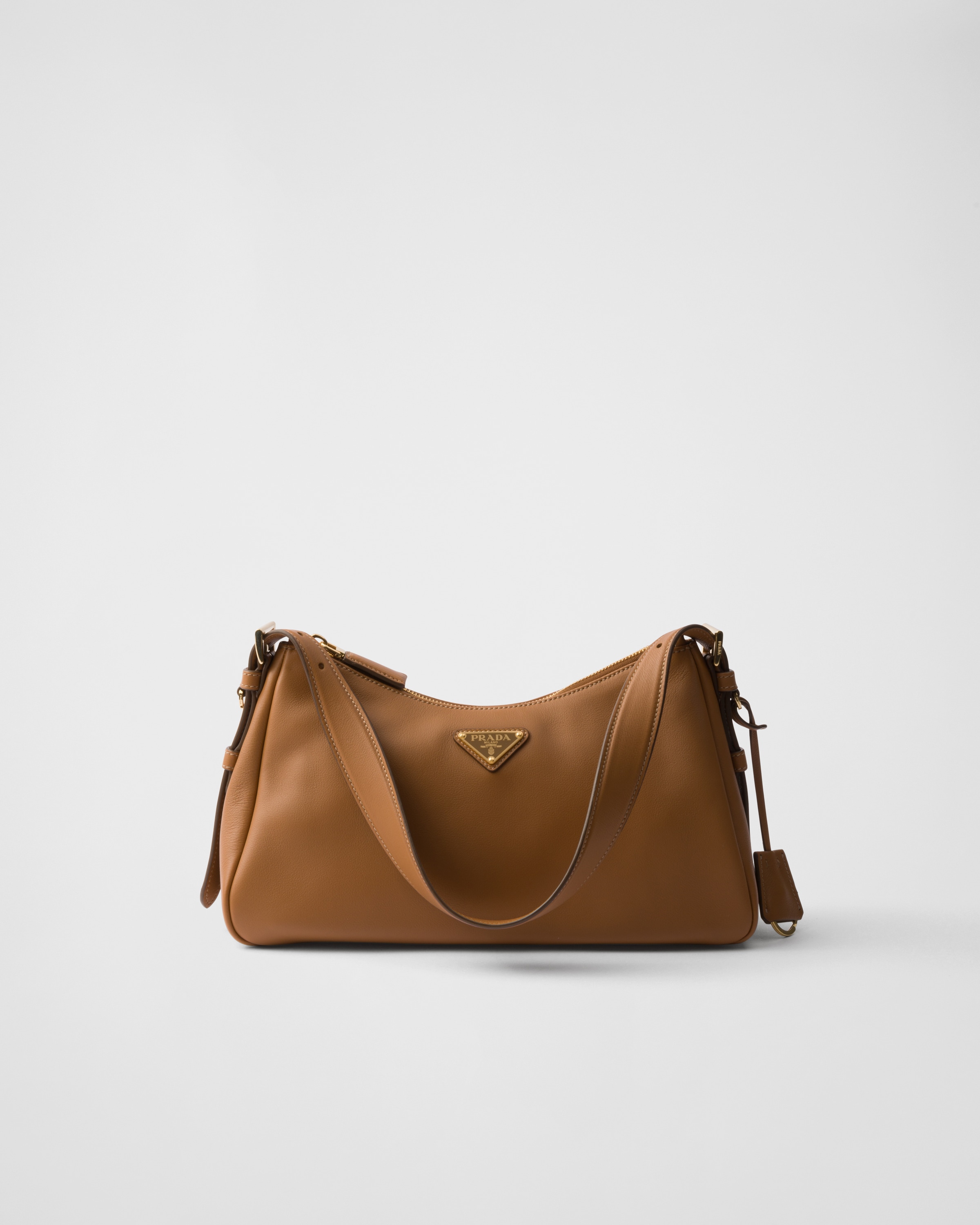 キャラメル プラダ エメ ミディアム レザー ショルダーバッグ | PRADA