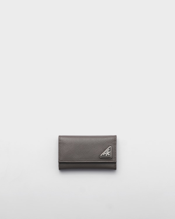ブラック サフィアーノレザー キーケース | PRADA