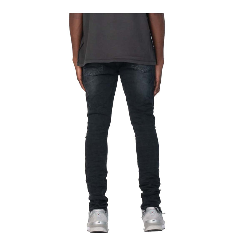 Purple Brand Mens Low Rise Skinny Fit Jeans P001-BLW Black Wash