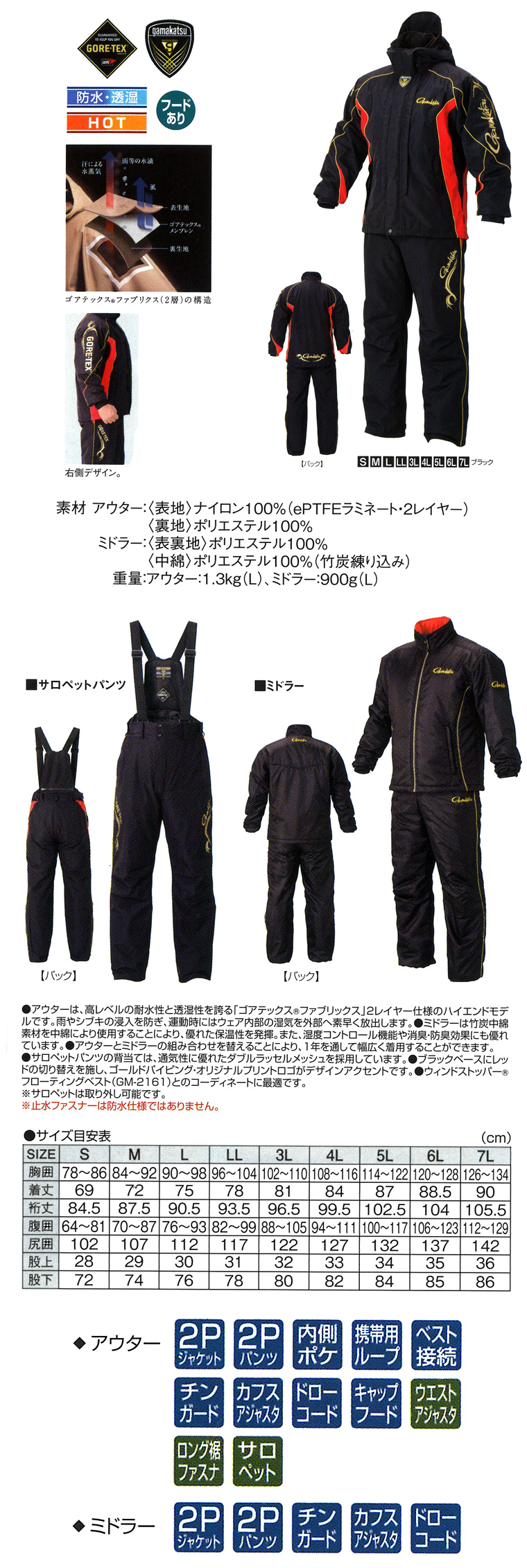 防寒・防水ウェア/防寒スーツ/【15が防S】ゴアテックス(R) オール