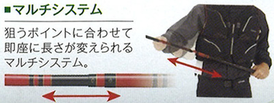 理由あり品 がま渓流 マルチフレックス 粋我 旧価格モデル