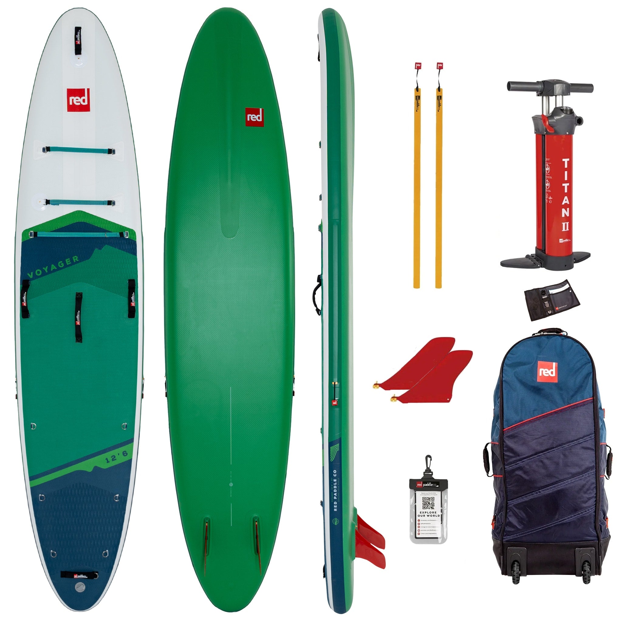 Red Paddle Co 12'6 Voyager Inflatable SUP