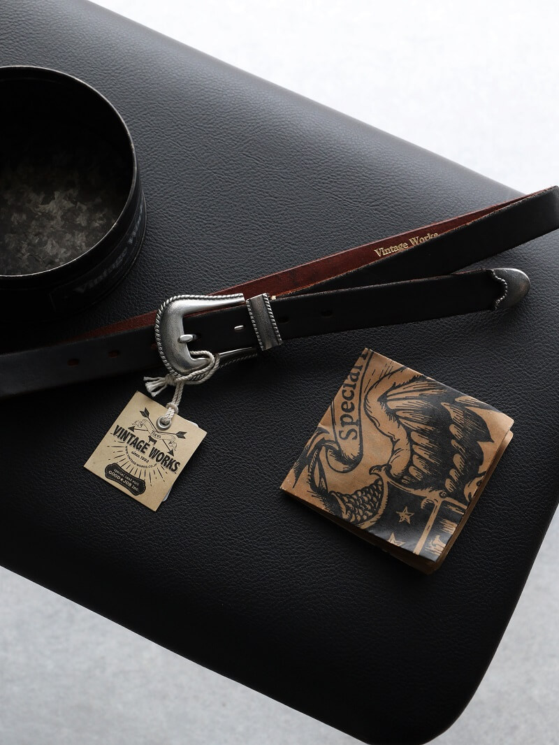 Vintage Works ヴィンテージワークス Leather belt 7Hole レザーベルト