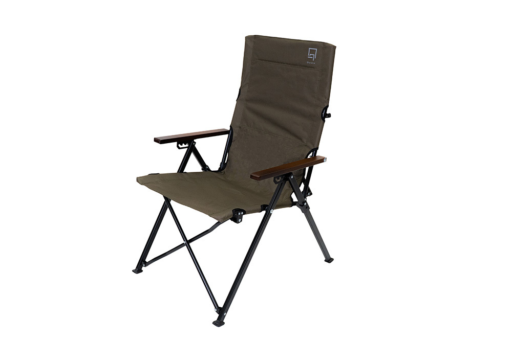 アルミリクライニングチェア オリーブ｜CHAIR｜Qualz[クオルツ]