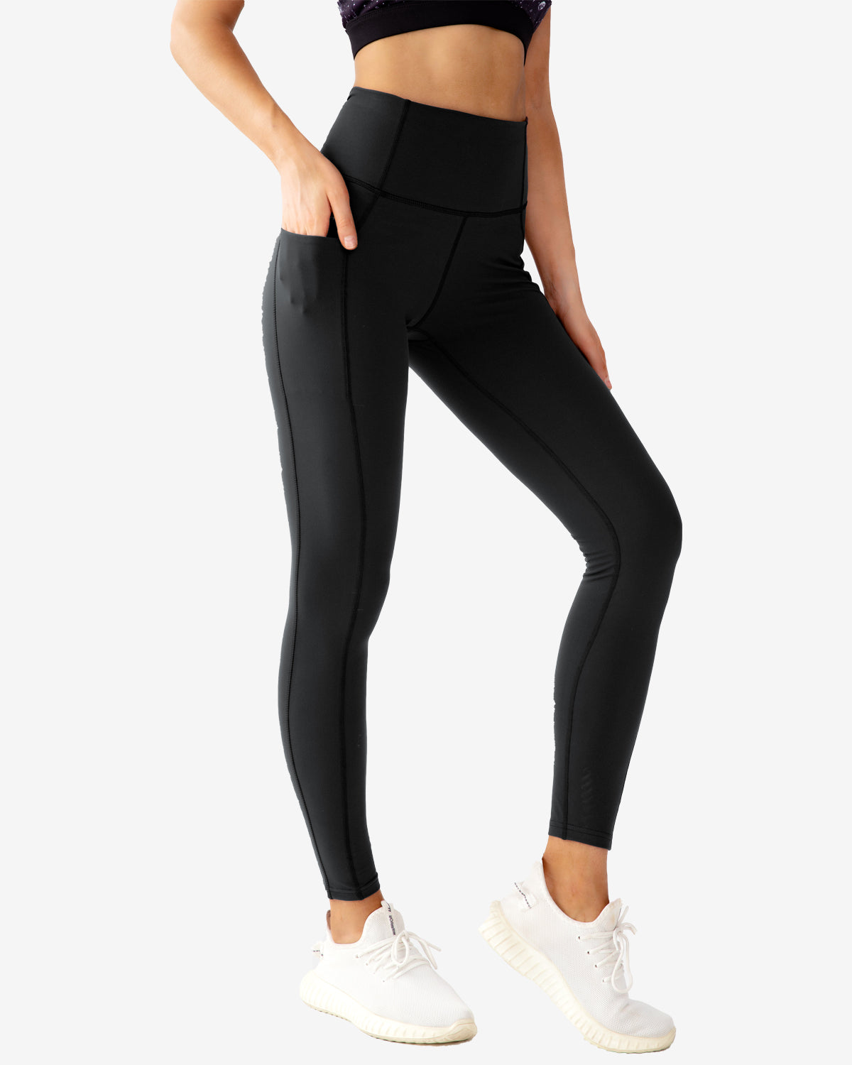 Queenie Ke - Queenie Ke Women 23 Yoga Pants Color Blocking Mesh