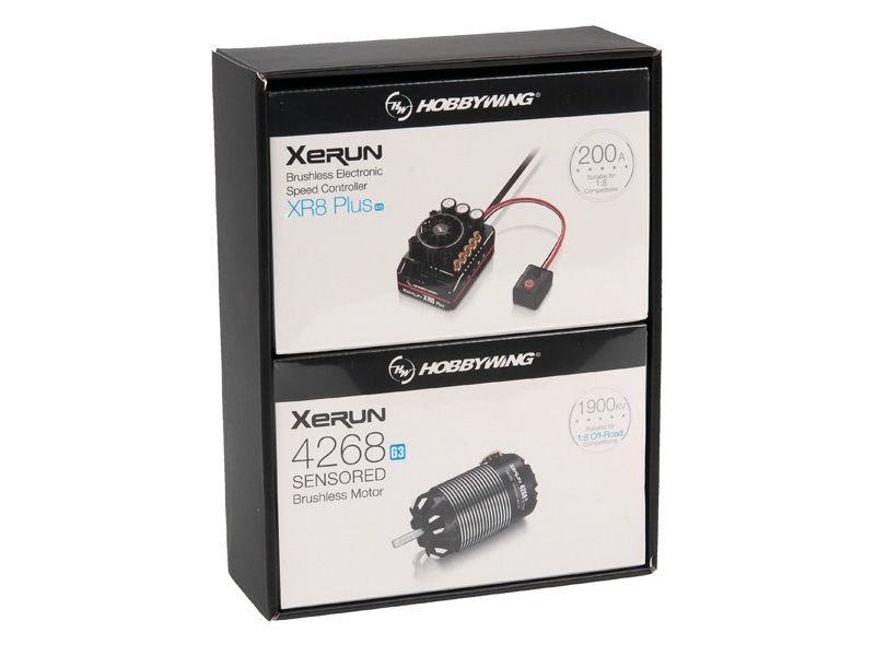 Hobbywing Xerun XR8 Plus G2S Combo + 4268-1900kV Brushlessmotor