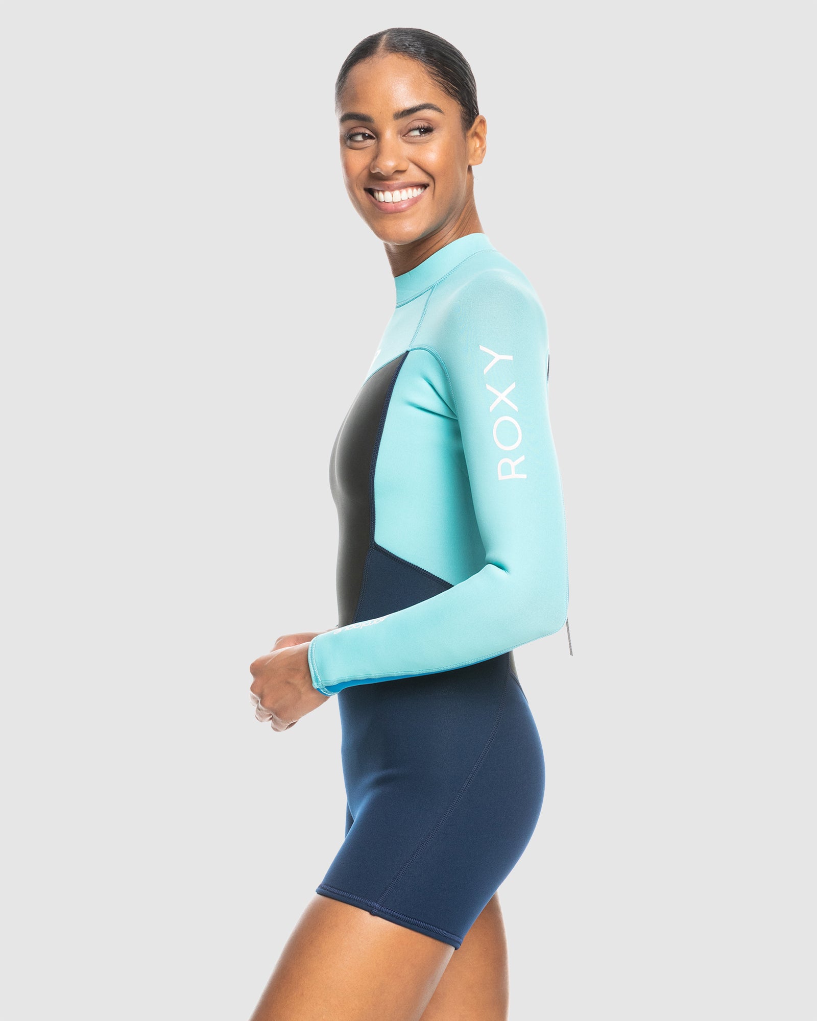 Womens 2/2mm Prologue Long Sleeve Back Zip Springsuit – Roxy