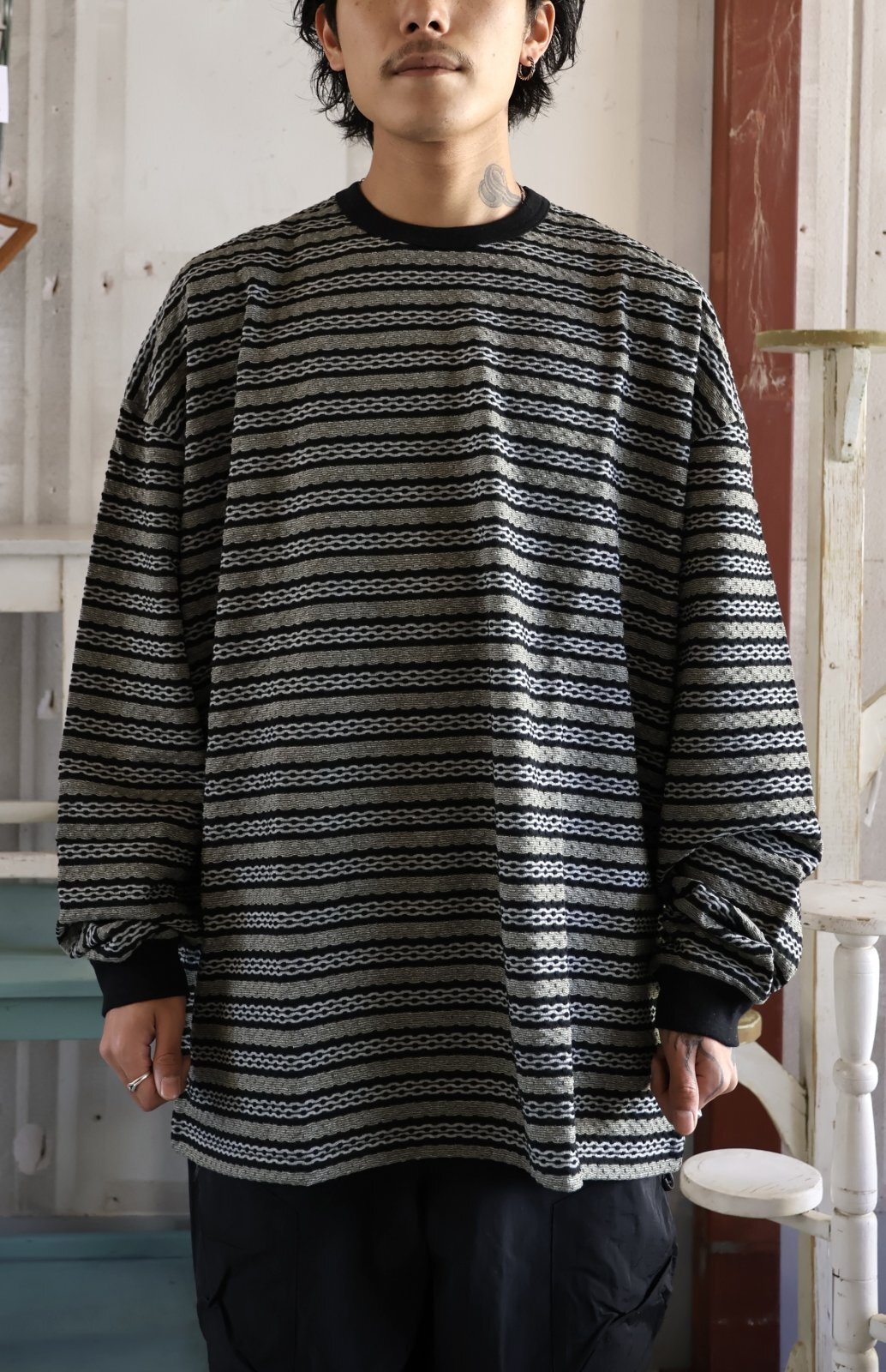 COOTIE Jacquard Border L/S Tee CTE-25S320 公式通販