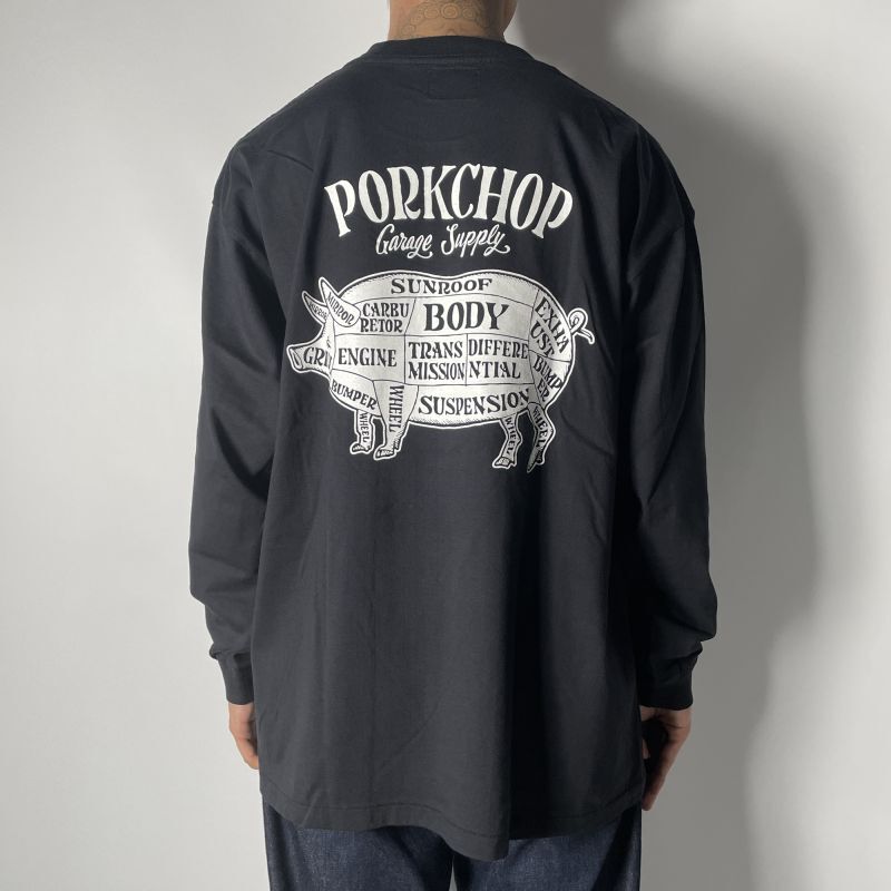 PORKCHOP GARAGE SUPPLY PORK BACK L/S TEE (BLACK) P0255 公式通販