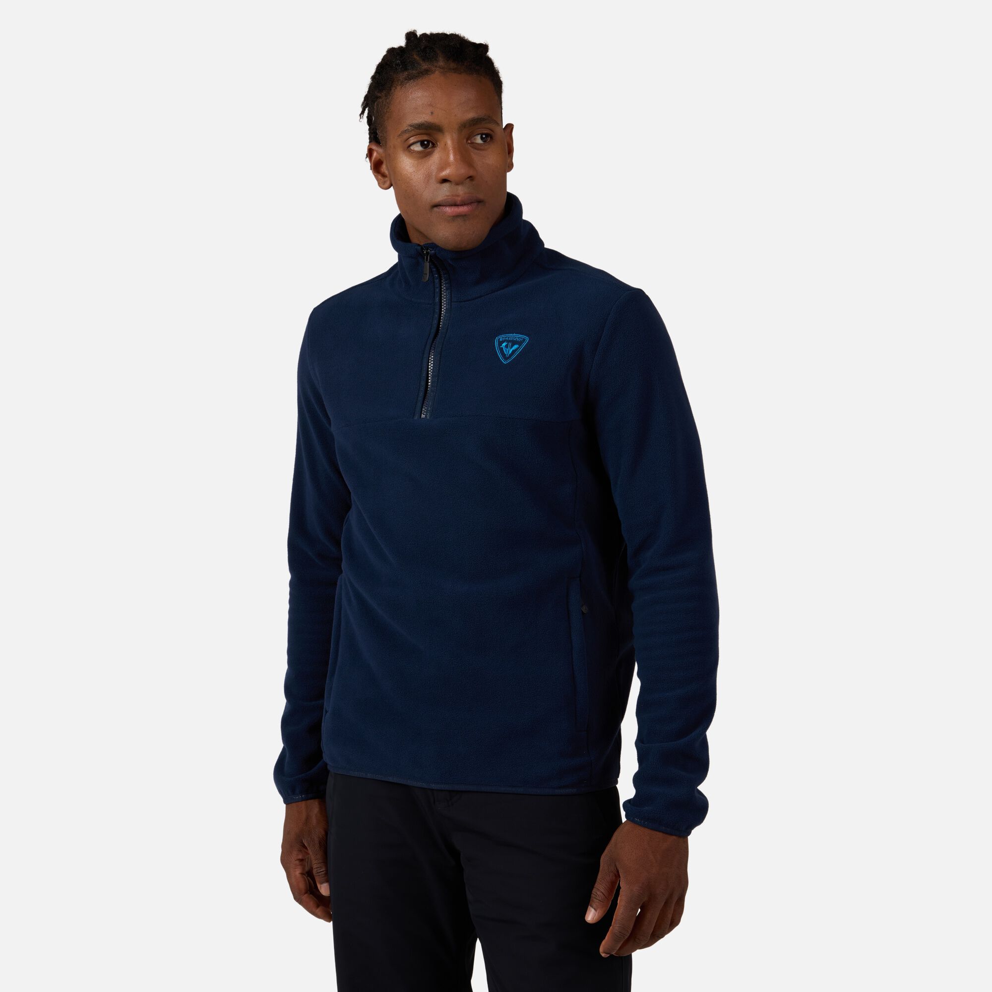Men's Strawpile Half-Zip Fleece Top | Blue | Rossignol