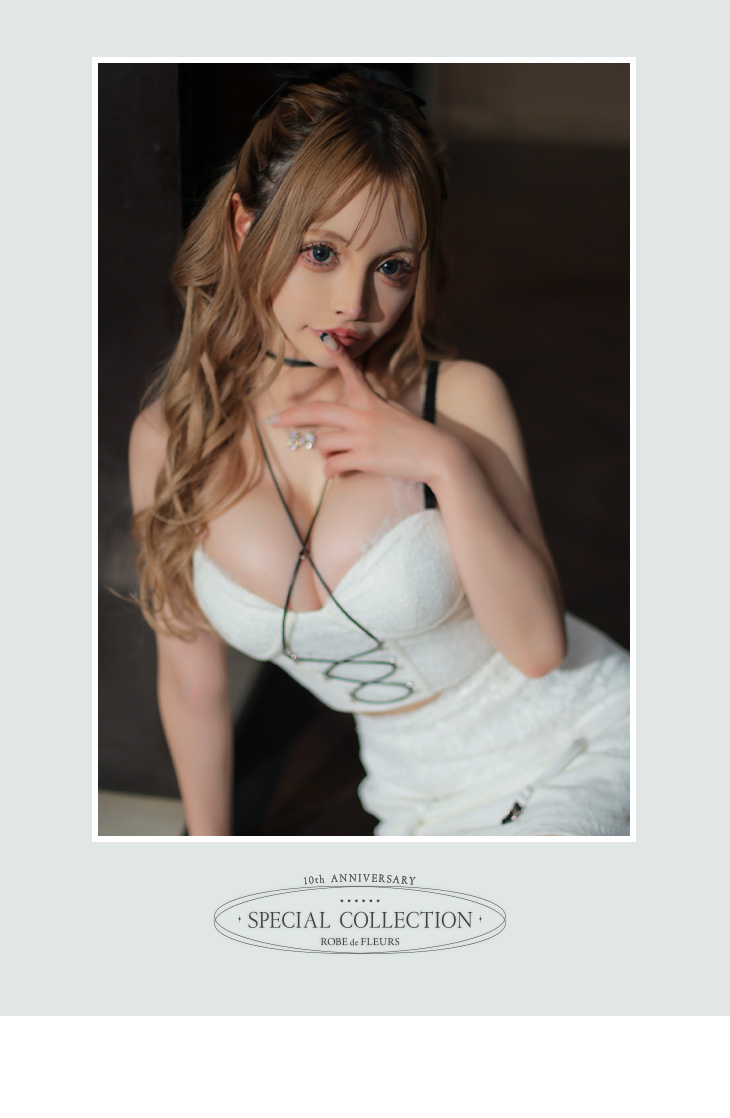 10th SPECIAL COLLECTION 【XSサイズあり】Lingerie Like Set Up Dress