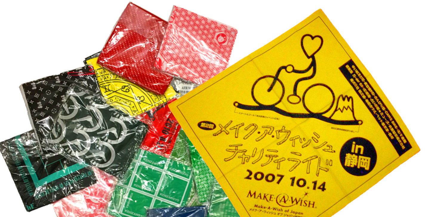 オリジナルバンダナ・ハンカチの捺染プリント | プリントロビン：T