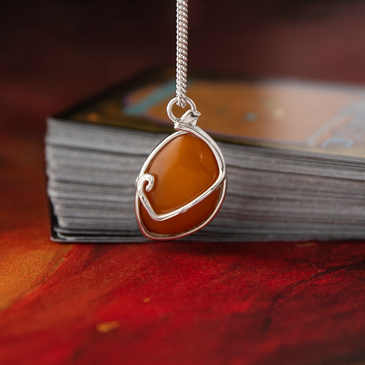Magic: The Gathering X RockLove Mox Amber Necklace - RockLove Jewelry