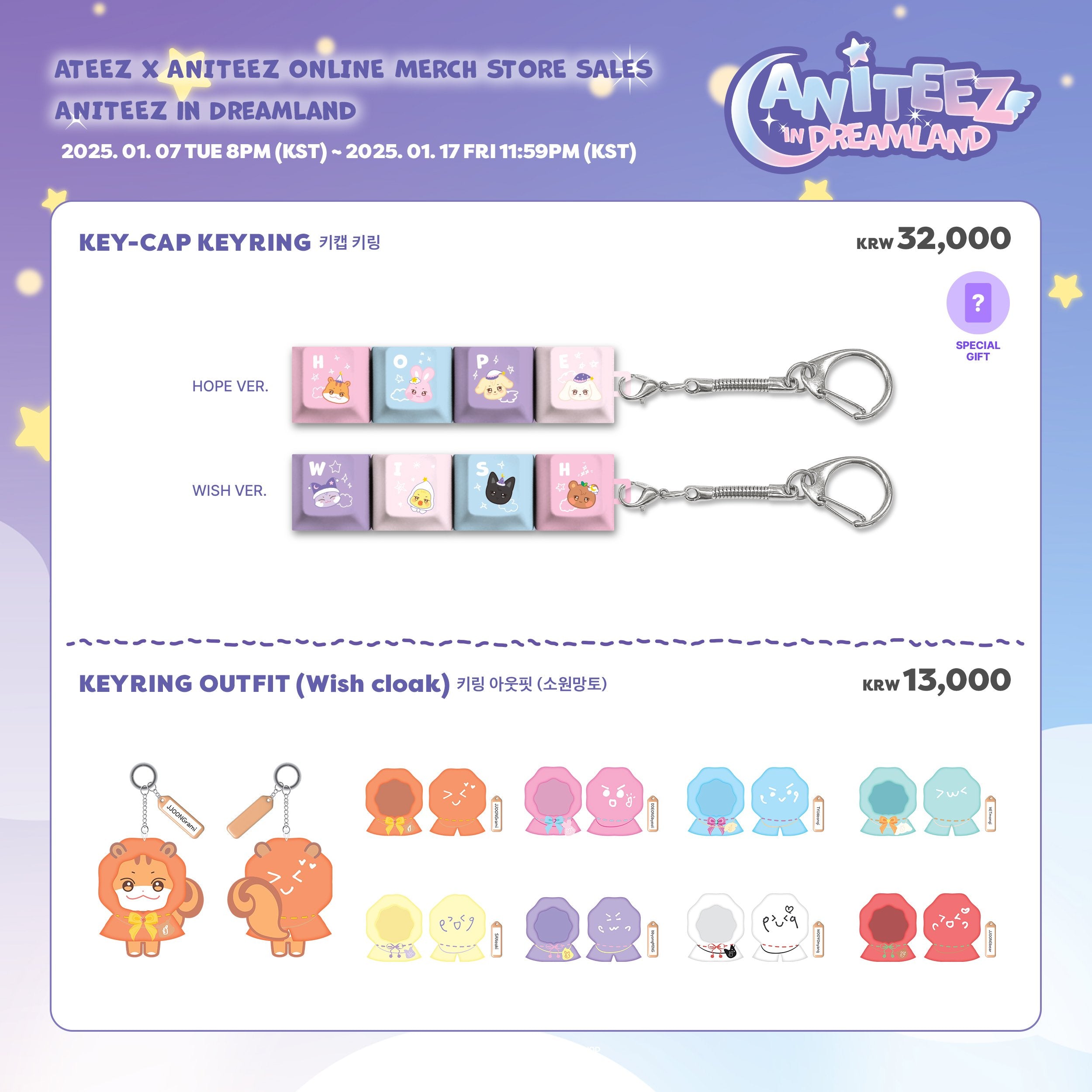 ATEEZ [Aniteez in Dreamland] - OFFICIAL MD PVC Photocard Holder