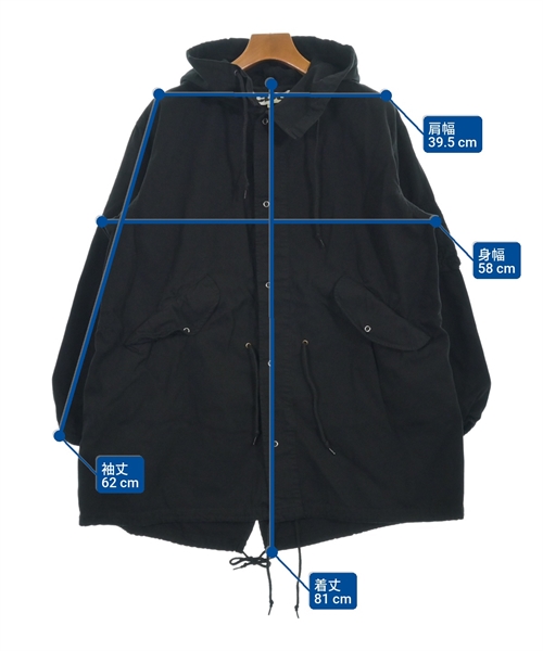 ビンテージCOMME des GARÇONS tricot ブラックモッズコート tricot