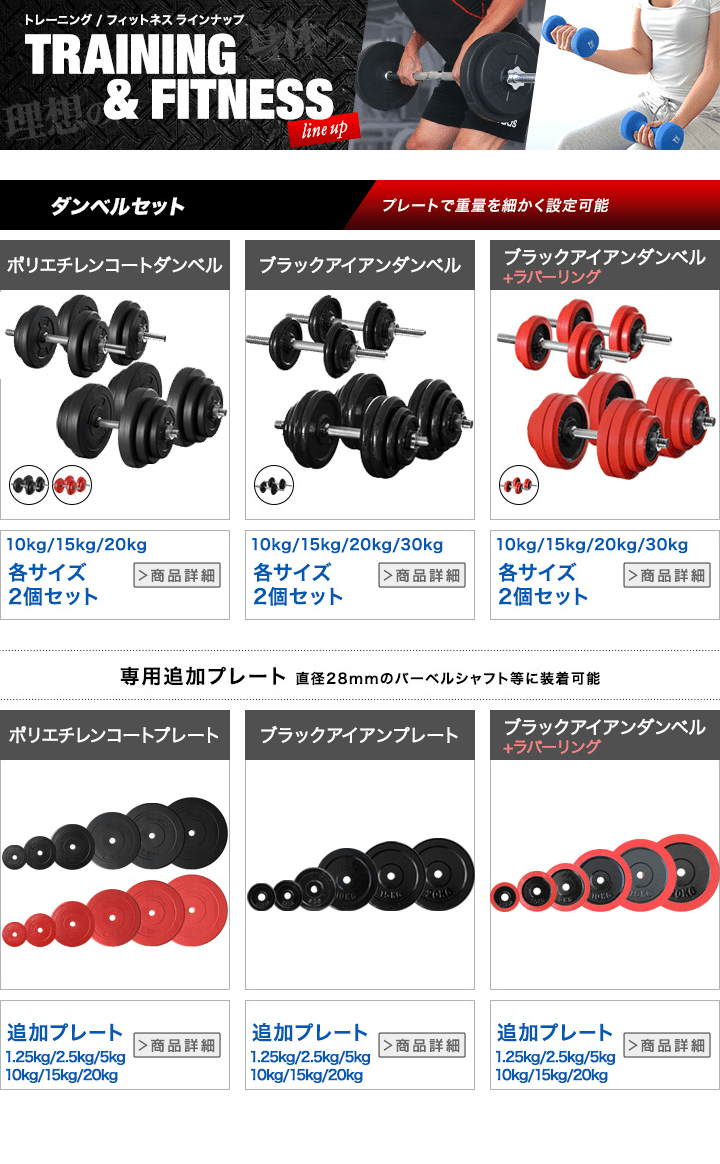 楽天市場】【楽天1位】ダンベル バーベル 用 プレート 1.25kg/2.5kg