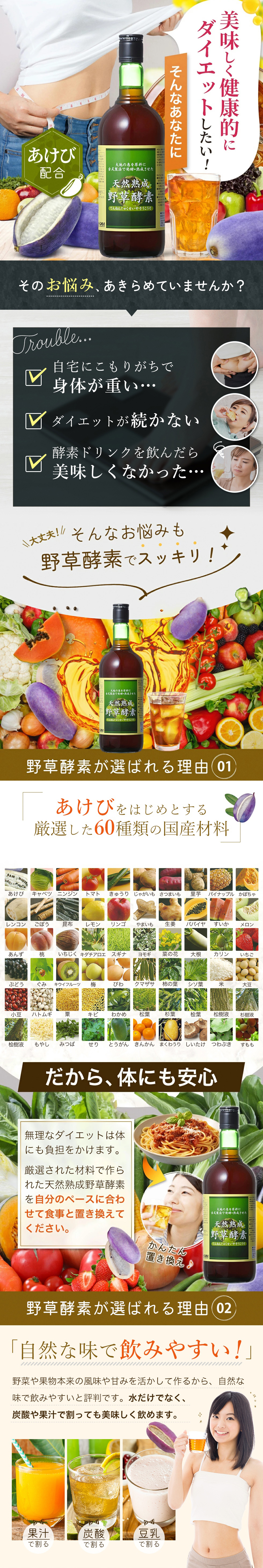 楽天市場】【お徳用720×12】酵素ドリンク あけび アケビ 健康維持に