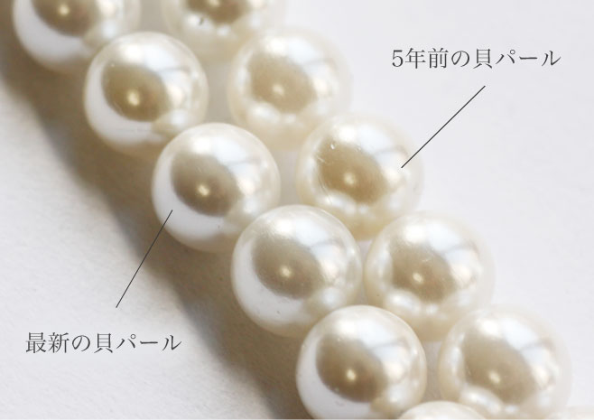 貝パールネックレスのSakuya