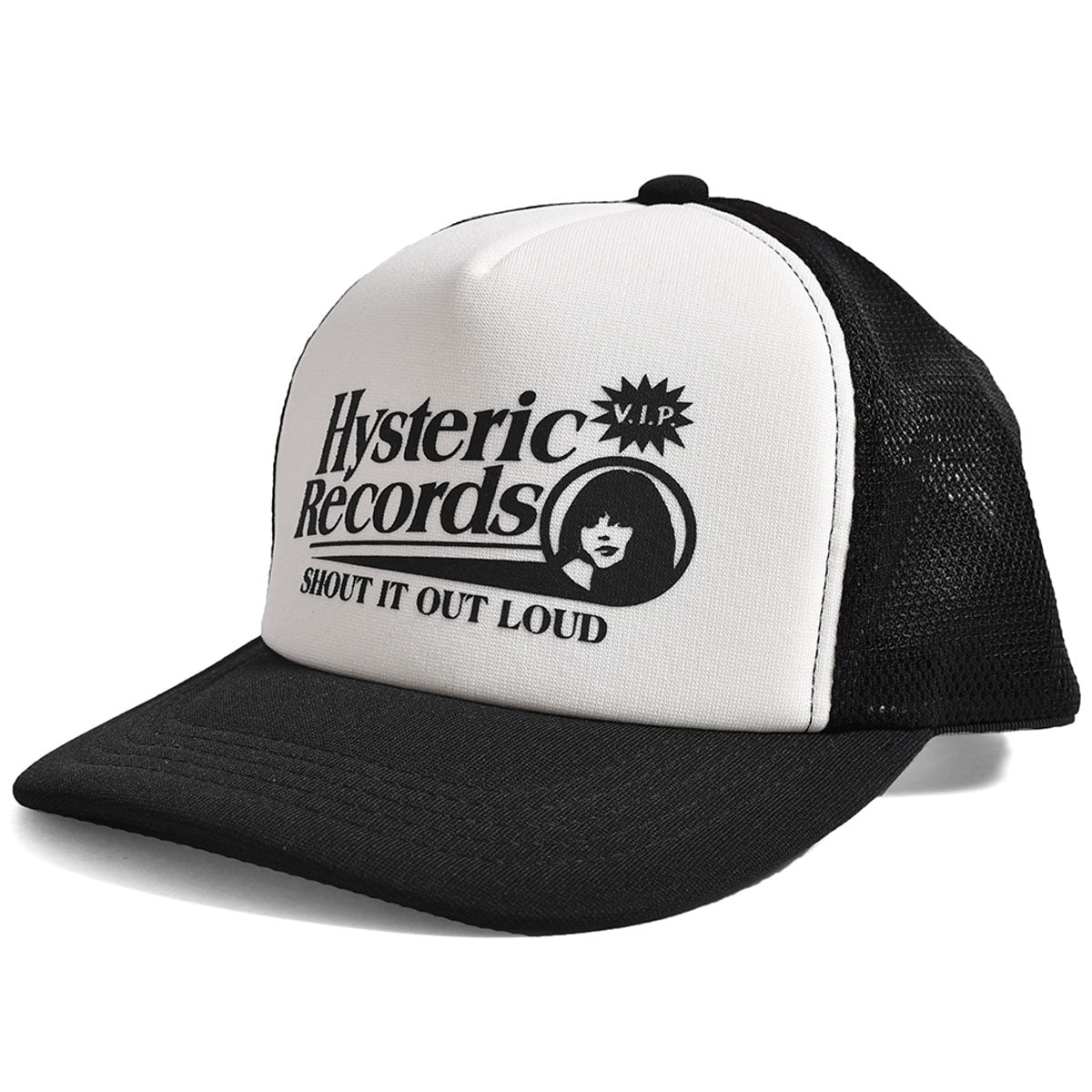 HYSTERIC UNLIMITED トラッカーキャップ 白/黒 HYSTERIC GLAMOUR MEN