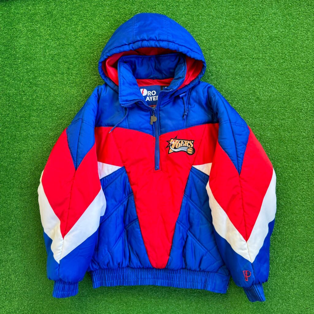 1997 Philadelphia 76ers Sixers Pro Player NBA Winter Jacket Size