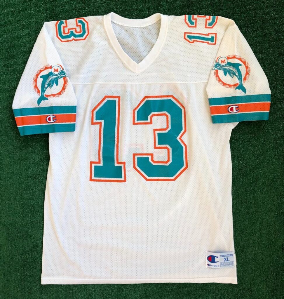 80's Dan Marino Dolphins Champion NFL Jersey Size XL – Rare VNTG