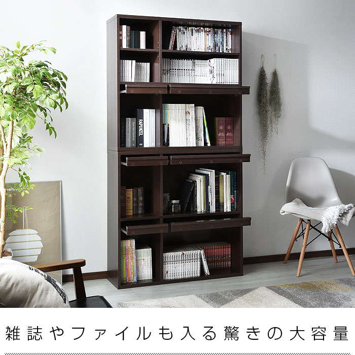 本棚 ディスプレイラック 2個組 エクセラ｜ユニットシェルフ 家具