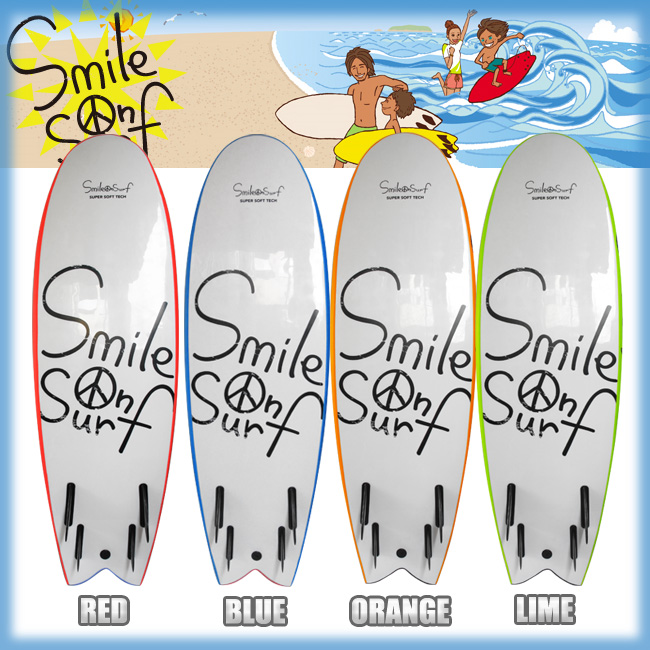 SMILE ON SURF スマイルオンサーフ サイズ 176x54x7cm 【子供用 キッズ