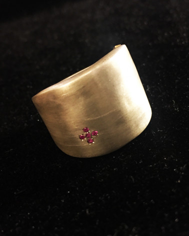 Rosa Maria - Kim Large Silver Ring