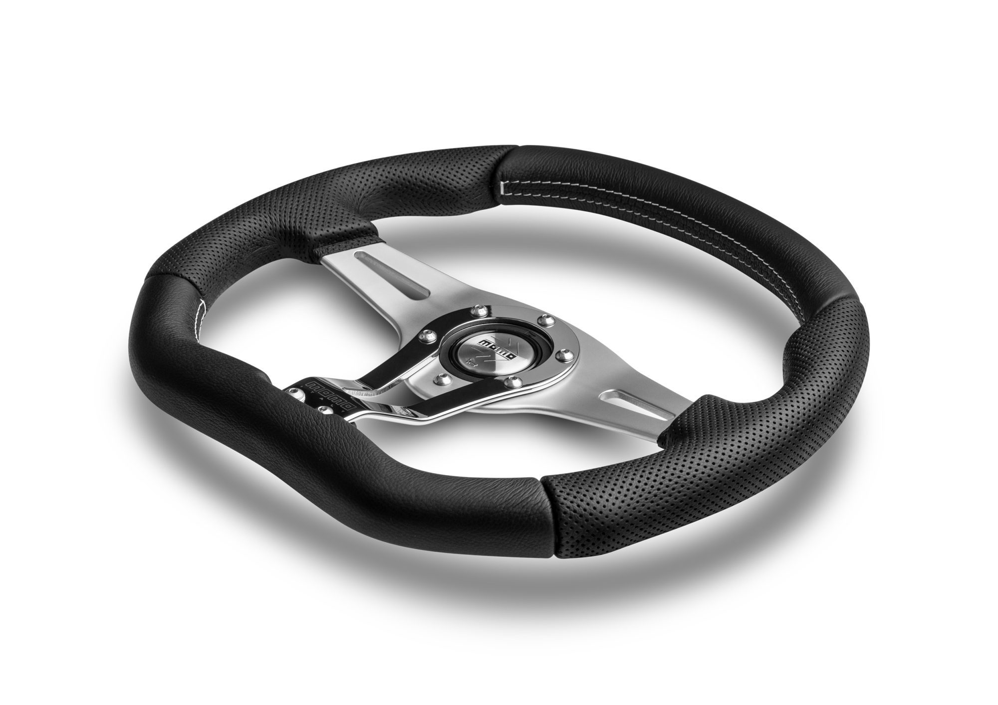 MOMO/モモ トレックR ステアリング ブラックレザー 350mm T-5 正規品