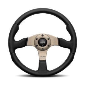 MOMO Race 2.0 Steering Wheel 320mm - Black Leather / Anthracite Spokes