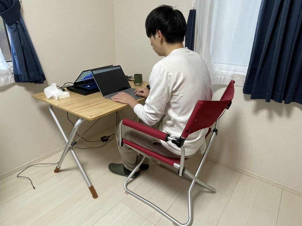 徹底レビュー】スノーピークのワンアクションテーブルを自宅で使う