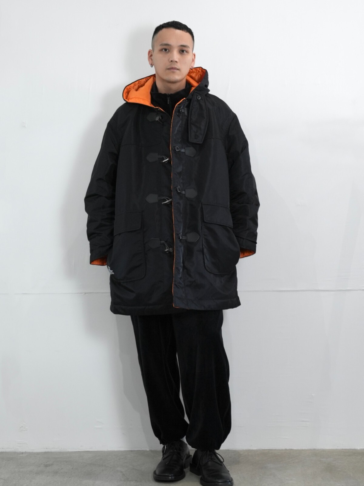 フライトナイロン リバーシブルダッフルコート - フレッシュサービス