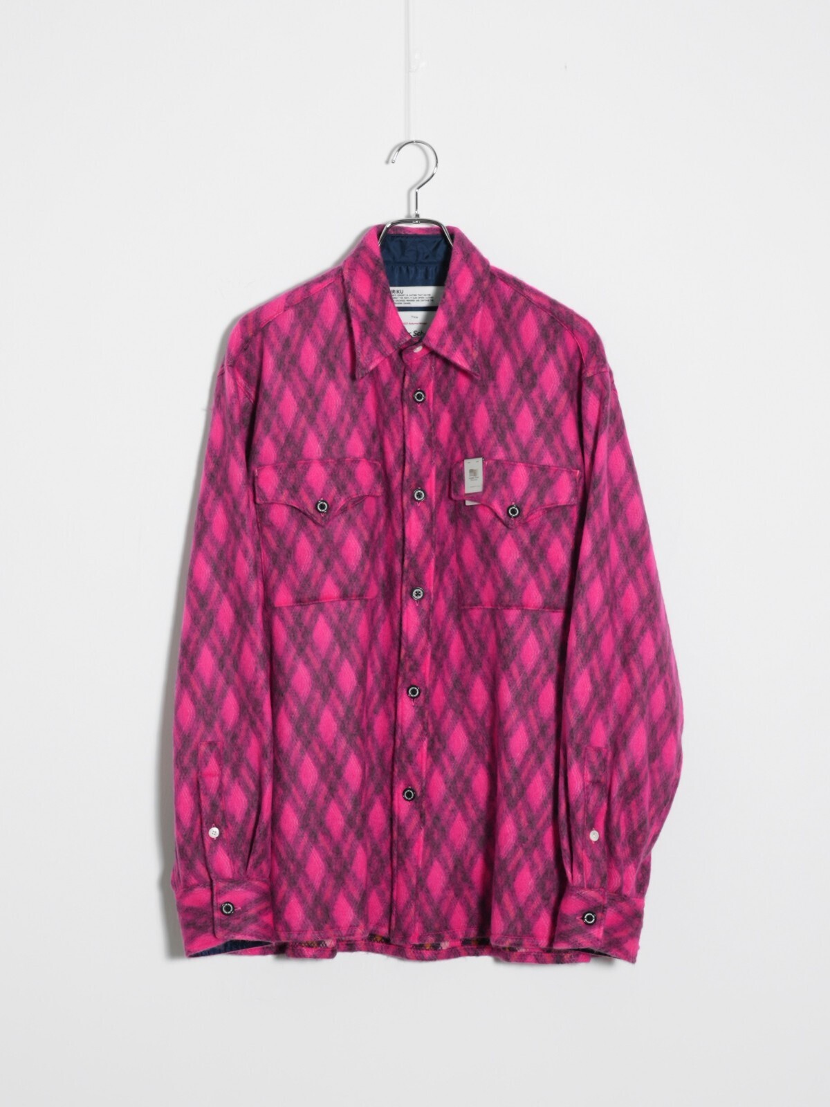 モヘア アーガイルチェックシャツ (マネークリップ付き) - ダイリク