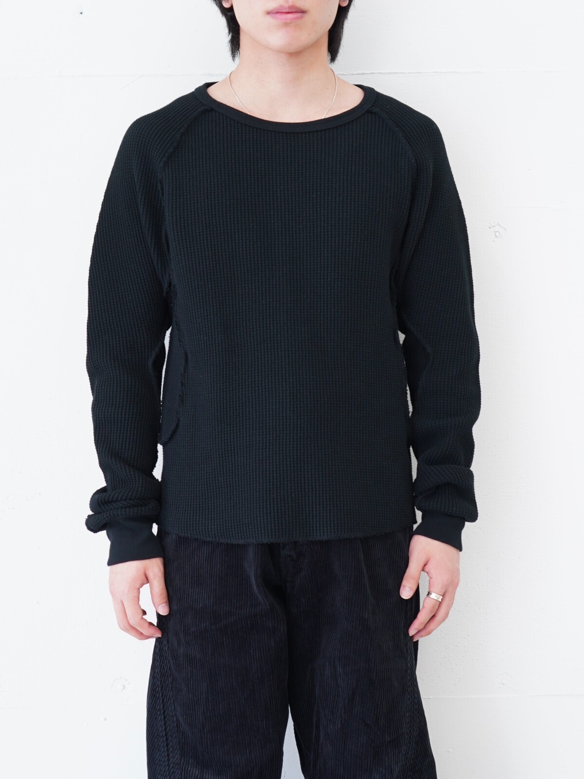 ワッフルサーマルロングスリーブTシャツ - ネヴァーフォーゲット