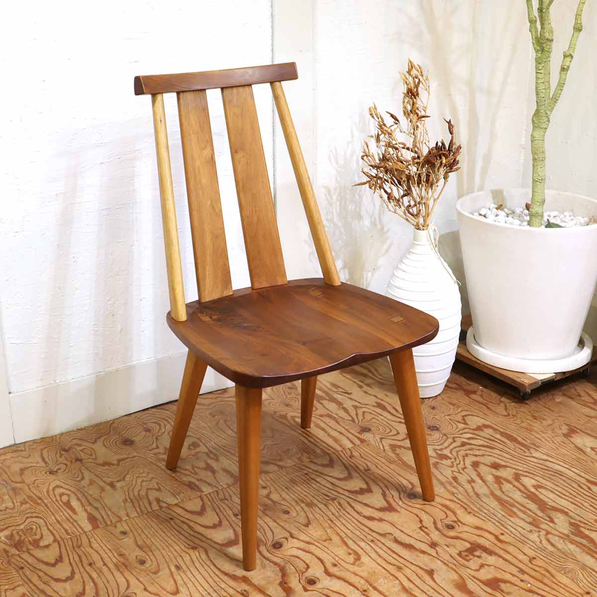 シラカワ ダイニングチェア 飛騨家具 ハイバックチェア ウォールナット